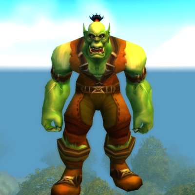 World Orc Male Warlock Trainer