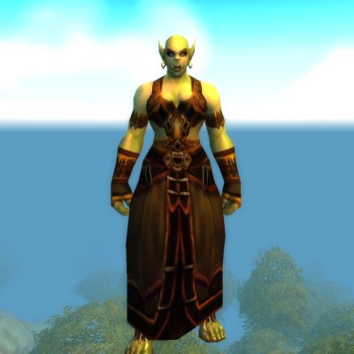 World Orc Female Warlock Trainer